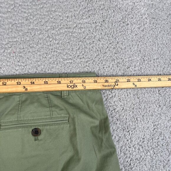 Talbots Weekend Chinos Pants Womens 16  Green High Rise Cotton Blend Super Soft - Picture 10 of 14